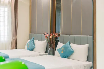 Chambre double ou jumelle avec balcon — Thao Minh New Star Hotel