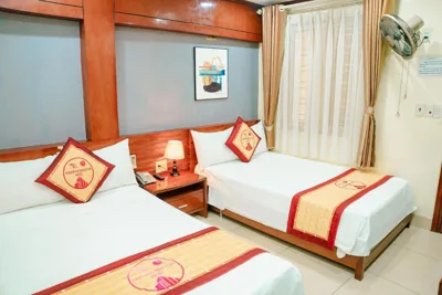 Chambre double avec deux lits doubles — Thao Minh New Star Hotel